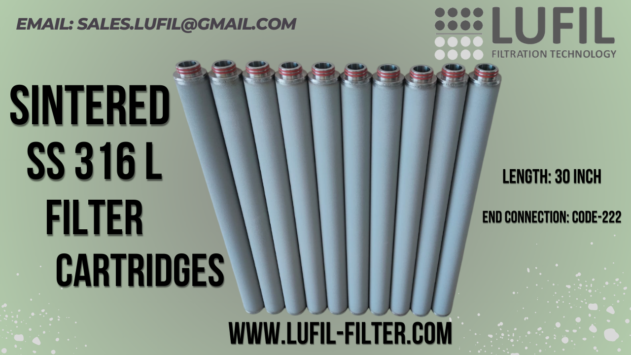 Sintered-SS316L-Filter-Cartridges-30-inch-code-222-video